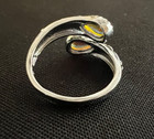 Sterling Silver Moonstone Spoon Nickel Free Ring Victorian Style Adjustable New