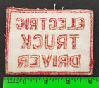 Vintage Electric Truck Driver Patch