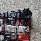 Lot Of 36 Digital Cameras Nikon  Canon  Sony  Etc - For Parts Or Repair Only  3