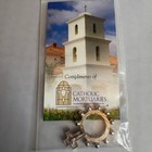 Religious Catholic Mortuaries Finger Rosary Ring Cross Italy Inri Jesus