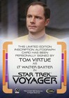 Star Trek Voyager Archives   Inscriptions Tom Virtue Autograph Card