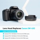 Lens Hood Shade For Canon Ef-s 18-55mm F 3 5-5 6 Is Stm  Rf-s 14-30mm F4-6 3    