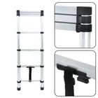 6 6   8 5ft Extension Ladder Telescoping Ladders Multi-purpose Folding Aluminum