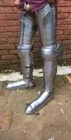 Medieval Brass Warrior Gothic Leg Armor Knight Greaves Armor Cuirass Man Costume