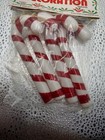 Rare Vintage New Old Stock Mccrory 1982 Novelty Christmas Decoration Candy Canes