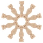  10 Pcs Solid Wood Column Indoor Stairs Spindles Decorative Baluster