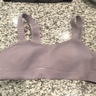 Lululemon Bra 36c Black Camo Front Zip Purple grey    Red Hook   Eye Sports Bra
