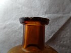 Antique Owl Drug Co  Medicine Bottle alber 4   1 2in  Beautiful Med-amber