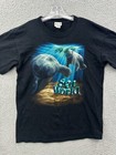 Vintage 90s Single Stitch Seaworld Manatee Black T-shirt Size Large Rare Vtg