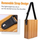  Cajon Wooden Box Drum Percussion Wood Instrument With Gig Bag Set N8n1