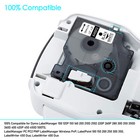 1pk Compatible For Dymo D1 45013 Labelmanager 160 280 Black On White Label Tape