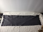 Vintage Post Wwii German Wool Scarf Gray W blue Stripe Military Army  Wool 12x48