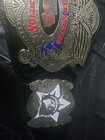 United States Champion Wrestling Championship Belt Black Strap Snap Closure 