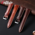 Genuine Leather Watch Band Vintage Oiled Cowhide Strap 18 19 20 21 22mm