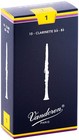 Vandoren Traditional Bb Clarinet Reeds Strength 1 Box Of 10
