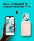 Liene Photo Printer  2x3    Mini Portable Instant Photo Printer Bundle W  50             