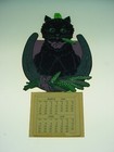 Raphael Tuck   Sons 1948 Black Cat Good Luck Die Cut Calendar 
