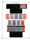 Collection  Costa Rica Part A  Mixed Pages  1940 1998  Cat  72   Mint   Used