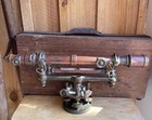 Vintage Gurley Wye Surveying Instrument Transit Surveyor Tripod With Wooden Case