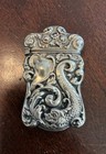 Antique Art Nouveau Silveroin Match Safe Vesta Ornate Rare 