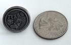 Vintage Texas Tx State Rose Longhorn Cow Town Lapel Hat Pin