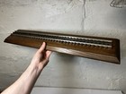 Vintage Post War O-gauge Train Display Board Oak Base   Track Locomotive