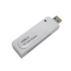 New Usb 2 0 Compact Flash C High Speed Memory Card Reader White Us 2 4 8x