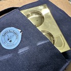 Brass Palette Box-  Studio Size   New  Holds Half   Whole Pans  larger Set 