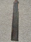 Vintage Long  Brass Pierced Finger Plate Push Door Handle Antique Old