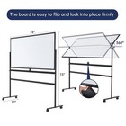 Large Dry-erase Rolling Magnetic Whiteboard - 70 X 36 Inches White Board Heig   
