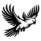 Tropical Pet Bird Flying Cockatoo Parrot Vinyl Sticker Decal Left Or Right