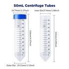 50ml Centrifuge Tube conical Tube Pp vial Test Tube mark For Agar Slants