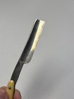 Brupp Black Steel Straight Razor Bamboo Look Solingen Germany Vintage