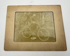 Vintage Woman With Early Woman   s Bicycle Victorian Era 