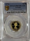     lesotho Moshoeshoe Ii Gold Proof  50 Maloti 1976 Pcgs Pr67dcam