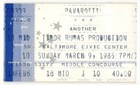 Vintage 1985 Pavarotti Concert Ticket Stub Baltimore Md