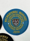 2014 And 2015 Ussf Soccer Referee Badge Patch 2014 Recreational Referee Blue
