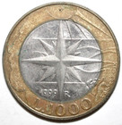 San Marino - 1000 Lire Coin 1999 R - Km  395 Ancient Allegory One Thousand