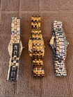  Bulova Accutron Woman   s Watch Lot Of 3 Stainless Steel   Gold-tone Watches 