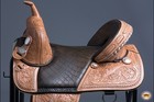 Hilason Western Horse Treeless Trail Barrel Saddle American Leather   For Horses