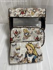 Loungefly Disney Alice In Wonderland Cosmetic Pouch Travel Bag 3 Piece Set
