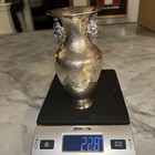 Chinese 19th Century Solid Silver Vase With Makers Mark Qing Dynasty