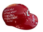 Johnny Bench Cincnnati Reds Signed Vtg Baseball Batting Helmet Inscriptions 