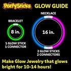      100x Glow Sticks Party Pack 8  Neon Bracelets Necklaces Light Up Favors     