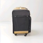 Debbee Flip  n Pack Expandable Rolling Storage Cart Crafting Bag Tote Black gold