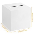 White Card Box Holder Slot Wedding Grad Gift Party Reception Raffle 10 Inch