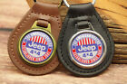 New Rare Vintage 1970s Jeep American Legend Usa Leather Car Key Chain Ring Fob