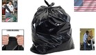 Rct-45x Heavy Duty Black Trash Bags  45 Gallon - Pack Of 100  Puncture Resistant
