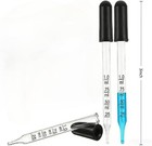 10 Pack  Pipettes Dropper With Black Rubber Head  Straight-tip Calibrated  1 Ml 