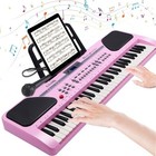 Digital Music Piano Keyboard - Portable Electronic Instrument W Stand - 61 Key